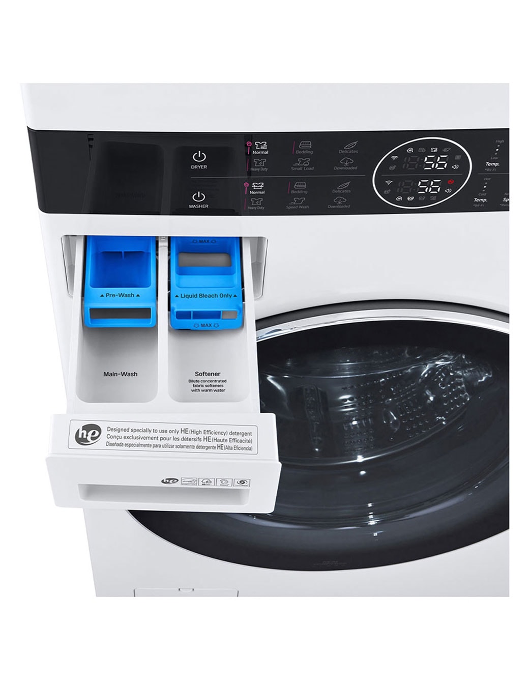 LG Torre de Lavado WashTower™ 22kg (lavado)/ 22kg (Secado Electrica), AI ThinQ - Blanco, LG TORRE DE LAVADO con Control Central, WK22WS6, WK22WS6, WK22WS6E