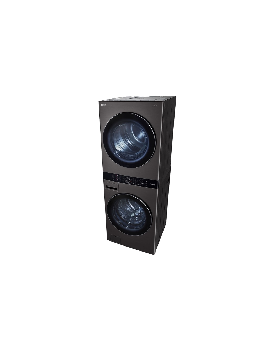 LG Torre de lavado WashTower™ con AI DD™ 25kg (Lavado)/ 22kg (Secado a Gas) ThinQ™, Negro, receptive view, WK25BS6