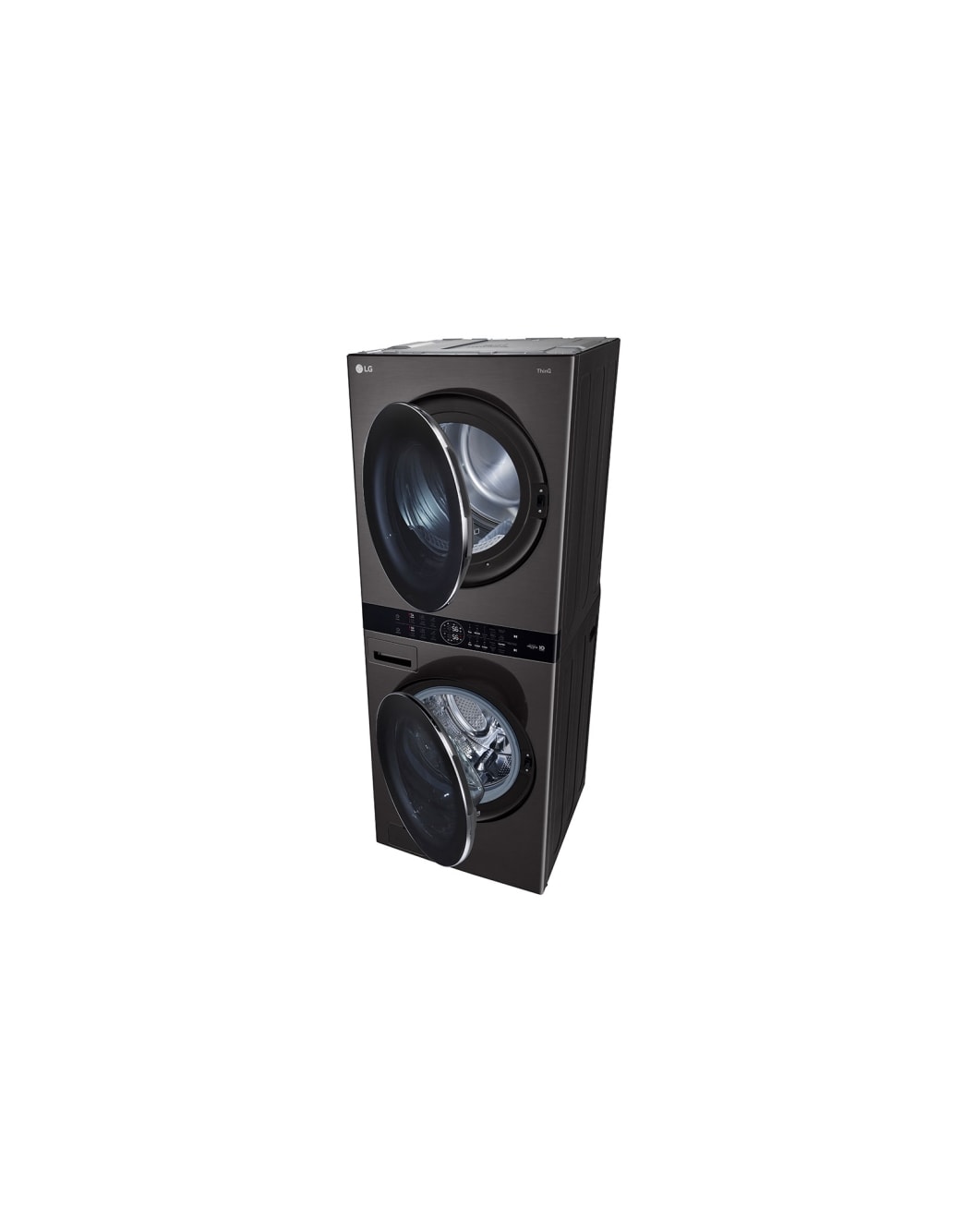 LG Torre de lavado WashTower™ con AI DD™ 25kg (Lavado)/ 22kg (Secado a Gas) ThinQ™, Negro, receptive view, WK25BS6