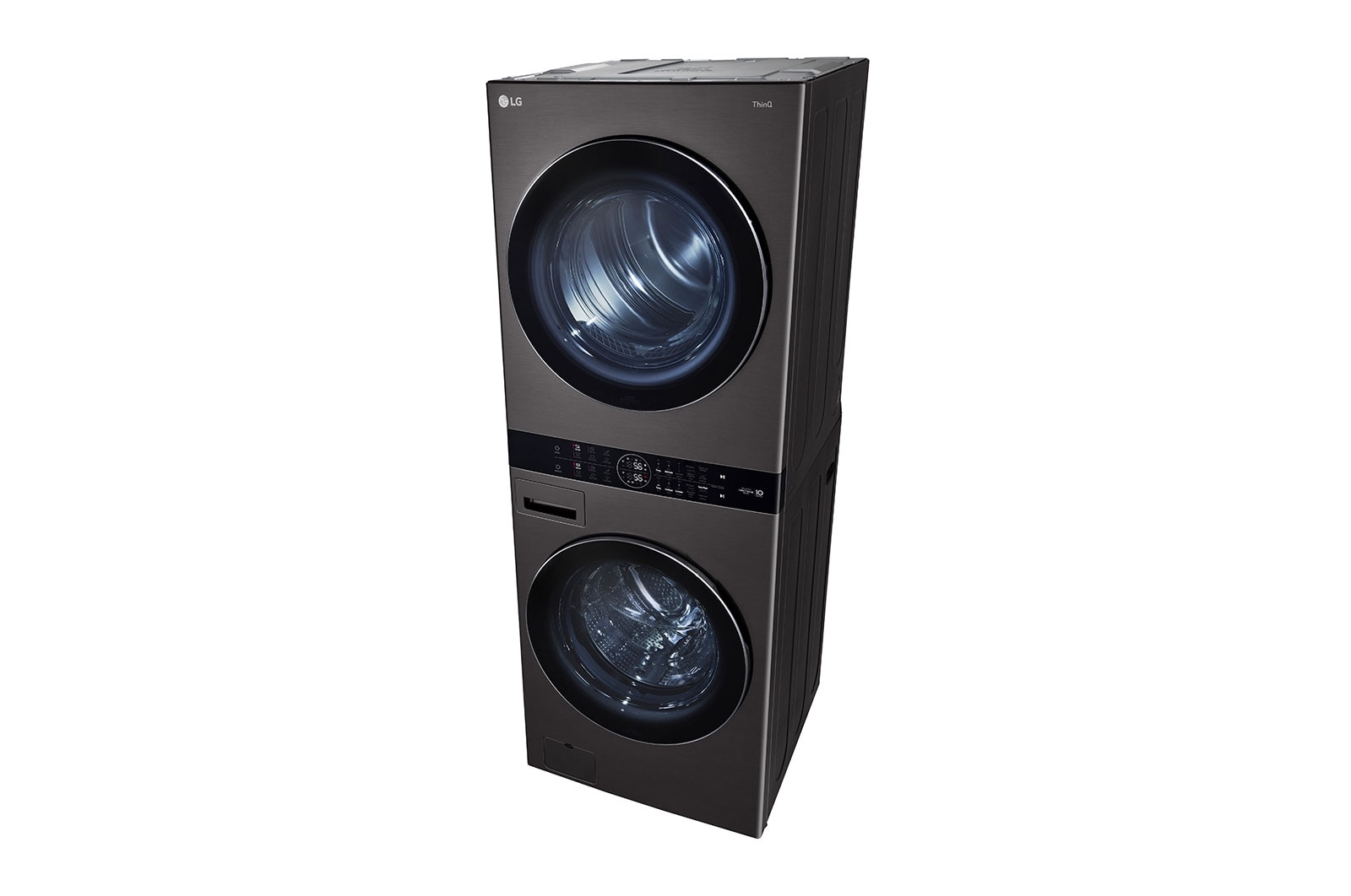 LG Torre de lavado WashTower™ con AI DD™ 25kg (Lavado)/ 22kg (Secado a Gas) ThinQ™, Negro, receptive view, WK25BS6