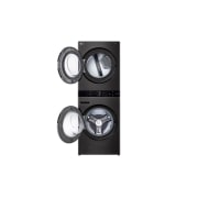 LG Torre de lavado WashTower™ con AI DD™ 25kg (Lavado)/ 22kg (Secado a Gas) ThinQ™, Negro, front view, WK25BS6, thumbnail 15