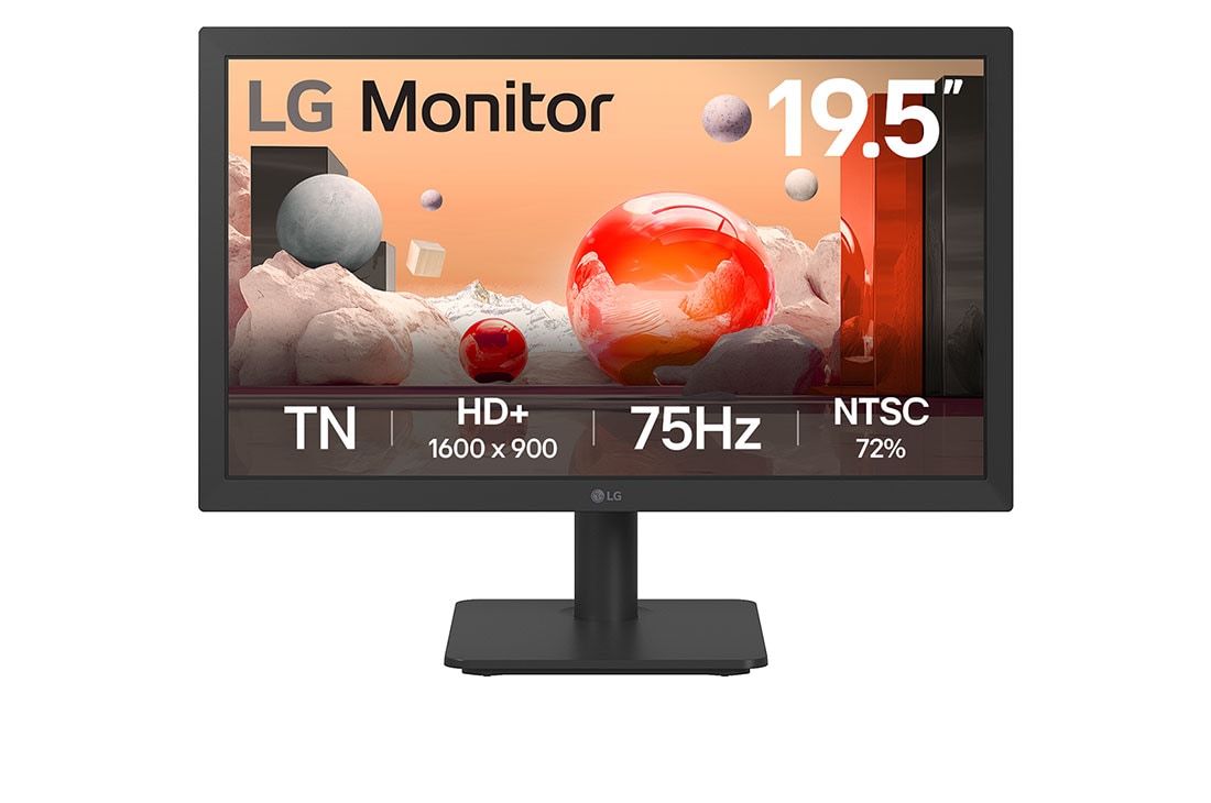 LG Monitor HD+ de 19.5”, front view, 20U401A-B