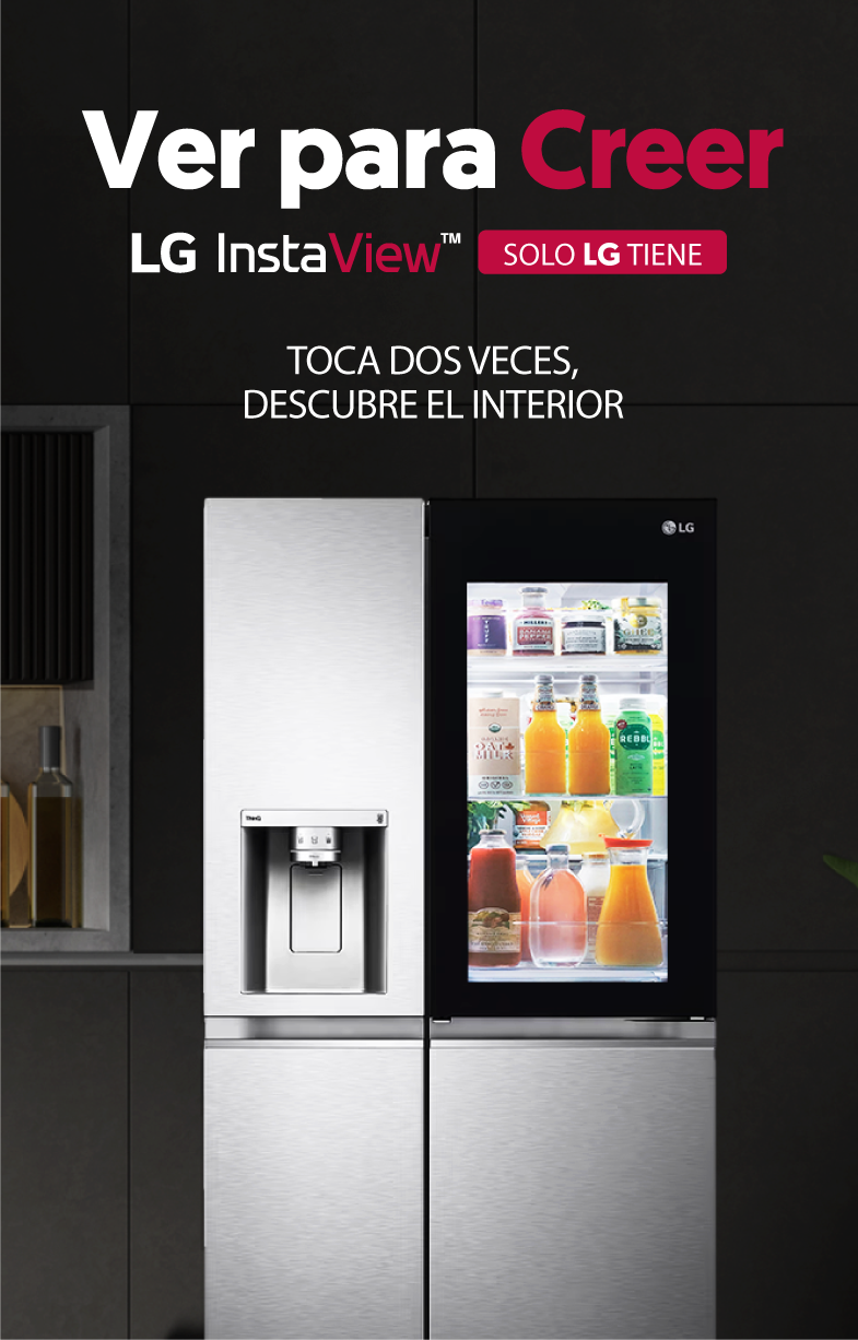 Refrigeradora SidebySide 23.8pᶟ LG LS66SXNC Door-in-Door™