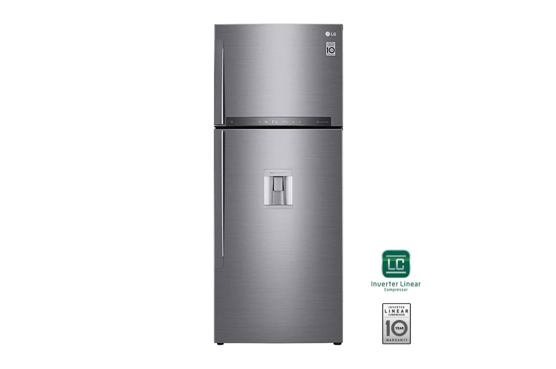 LG 17 pᶟ |Top Freezer |Multi Air Flow™ |Compresor linear inverter |Platinum silver |ThinQ™ , LT44SGP