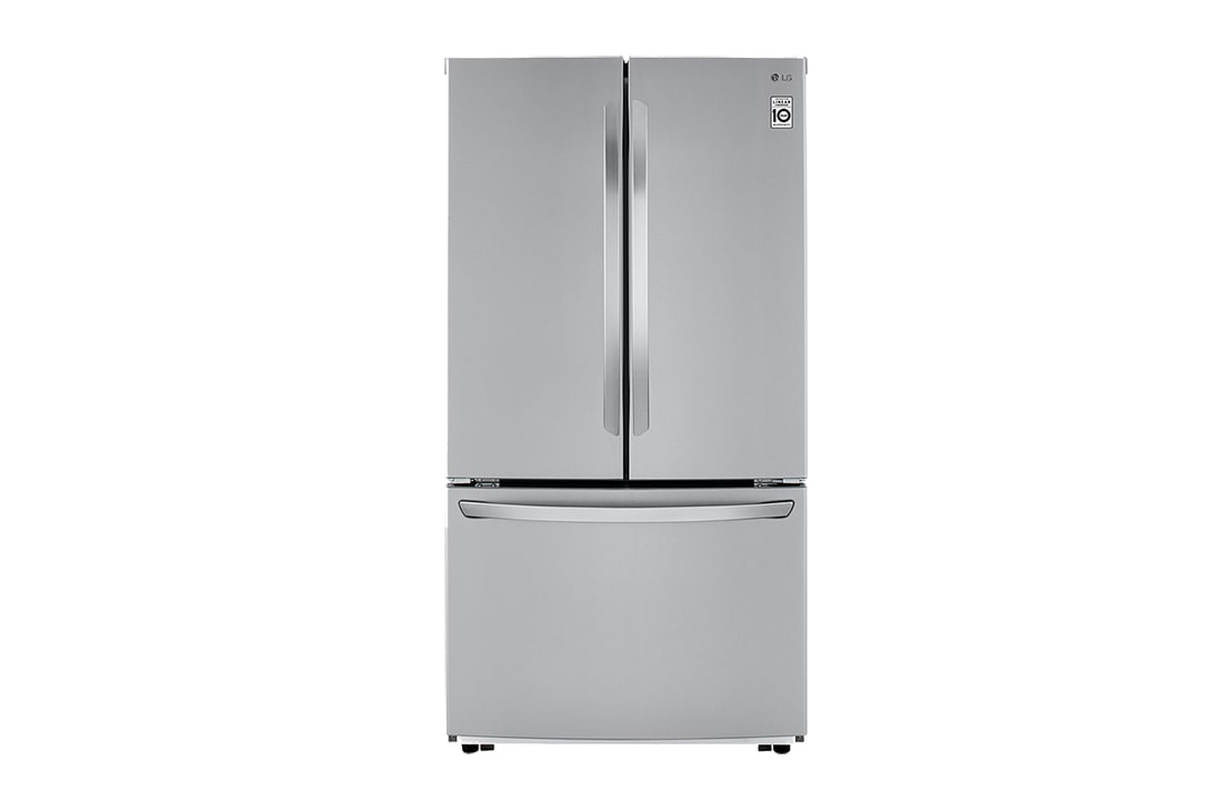 LG Refrigeradora French Door 30.8pᶟ (Gross) / 24.6 (Net) Door Cooling+™ Compresor Linear Inverter Stainlees Steel ThinQ™, GM78BGS