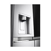 LG Refrigeradora Side by Side InstaView™ 27.1pᶟ (NET) / 28.7pᶟ (Gross) Door-in-Door™ Linear Inverter InstaView® , vista del dispensador, LS77SXSC, thumbnail 13