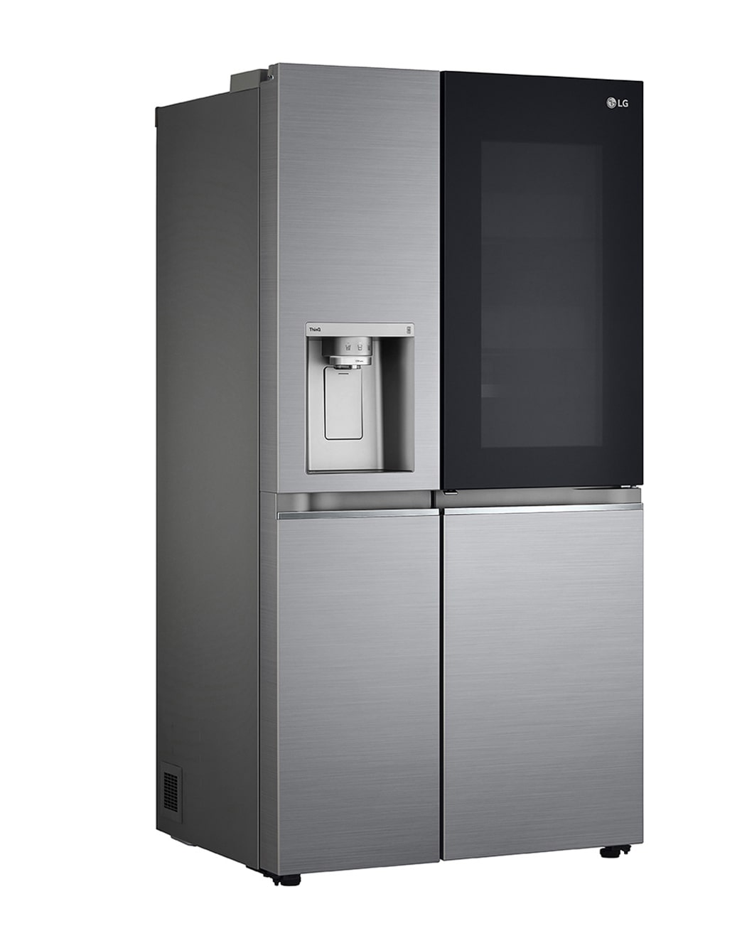 LG Refrigeradora Side by Side InstaView™ 27.1pᶟ (NET) / 28.7pᶟ (Gross) Door-in-Door™ Linear Inverter InstaView® , el frente abrió la vista de la comida, LS77SXSC
