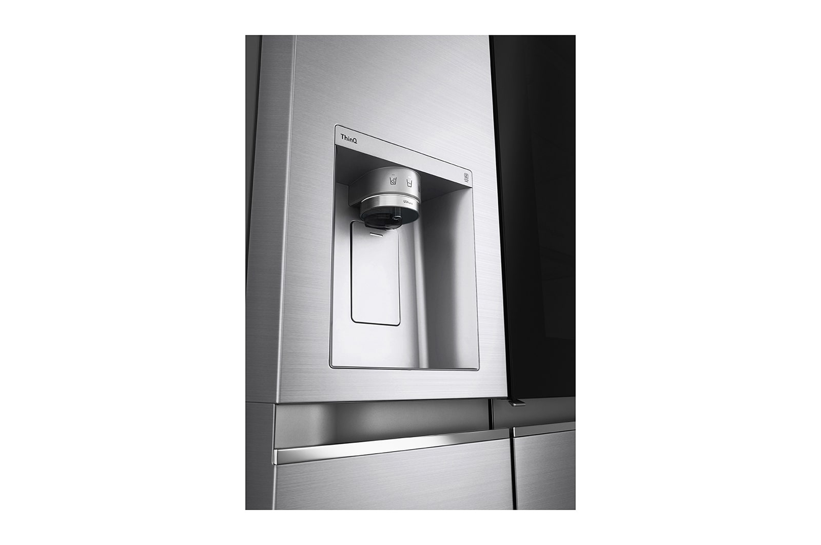 LG Refrigeradora Side by Side 22.4pᶟ (NET) / 23.8pᶟ (Gross) Door-in-Door™ LINEARCooling™ Craft Ice™ Instaview® ThinQ™ Metal, LS66SXNC, LS66SXNC