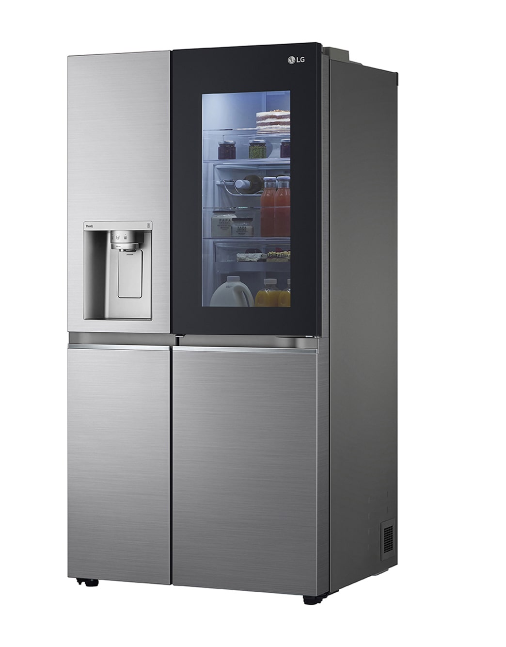 LG Refrigeradora Side by Side 22.4pᶟ (NET) / 23.8pᶟ (Gross) Door-in-Door™ LINEARCooling™ Craft Ice™ Instaview® ThinQ™ Metal, LS66SXNC, LS66SXNC