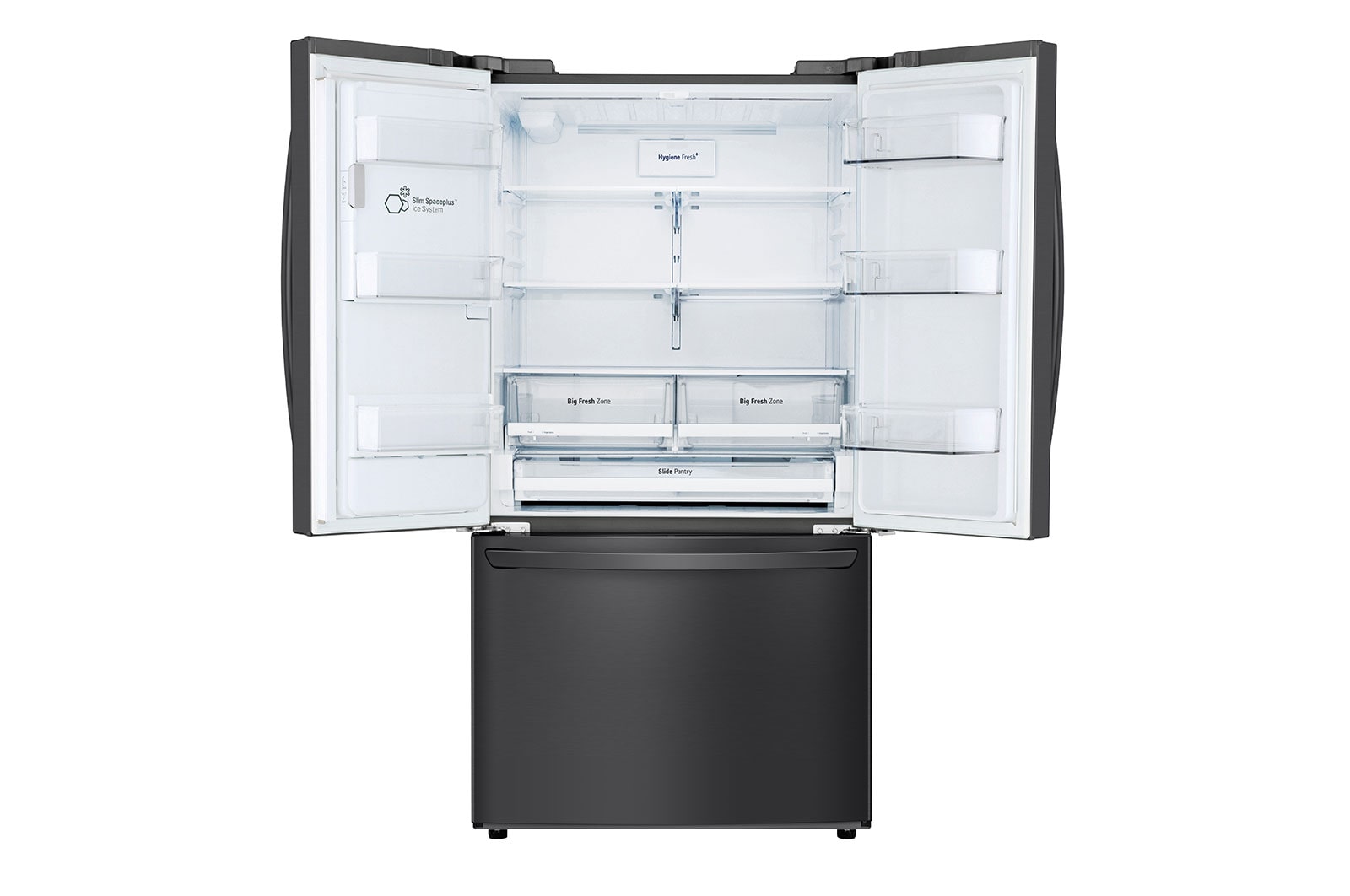 LG Refrigeradora French Door 28p³ (NET)/ 28p³ (Gross) Smart Inverter Multi Air Flow™ ThinQ™, Refrigerador French Door Gran Capacidad 28 pies cúbicos con Dispensador de Agua y Hielos | Smart Inverter, GM78SGT