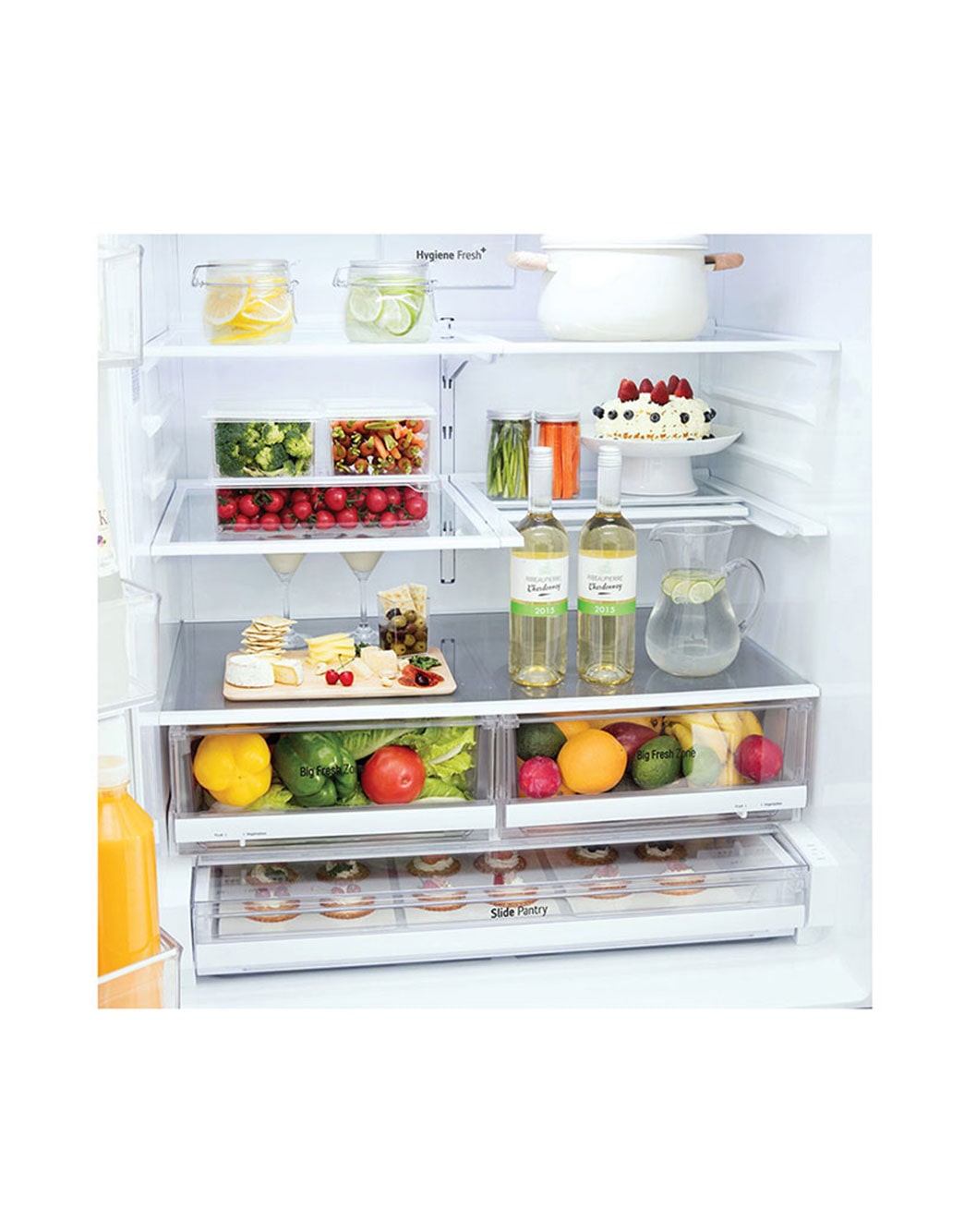 LG Refrigeradora French Door 28p³ (NET)/ 28p³ (Gross) Smart Inverter Multi Air Flow™ ThinQ™, Refrigerador French Door Gran Capacidad 28 pies cúbicos con Dispensador de Agua y Hielos | Smart Inverter, GM78SGT