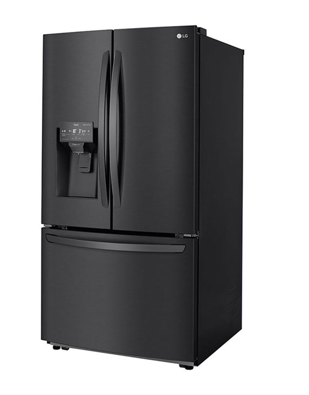 LG Refrigeradora French Door 28p³ (NET)/ 28p³ (Gross) Smart Inverter Multi Air Flow™ ThinQ™, Refrigerador French Door Gran Capacidad 28 pies cúbicos con Dispensador de Agua y Hielos | Smart Inverter, GM78SGT