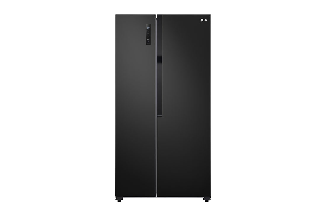 LG Refrigeradora Side by Side 18p³ (Gross) / 18p³ (Net)  Multi Air Flow Inverter Compressor Total , vista frontal, GS51MPD