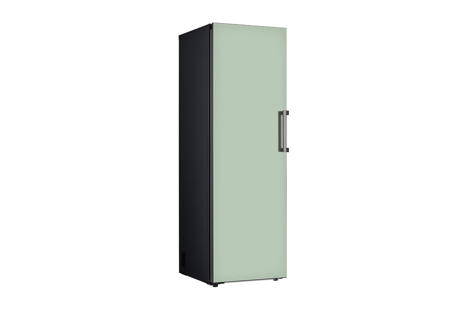 LG Congelador OBJET One Door 11.3pᶟ (Net) / 11.3pᶟ (Gross) Flat Door Smart Diagnosis™ ThinQ™ color Menta, Parte frontal con comida, VC34BQM