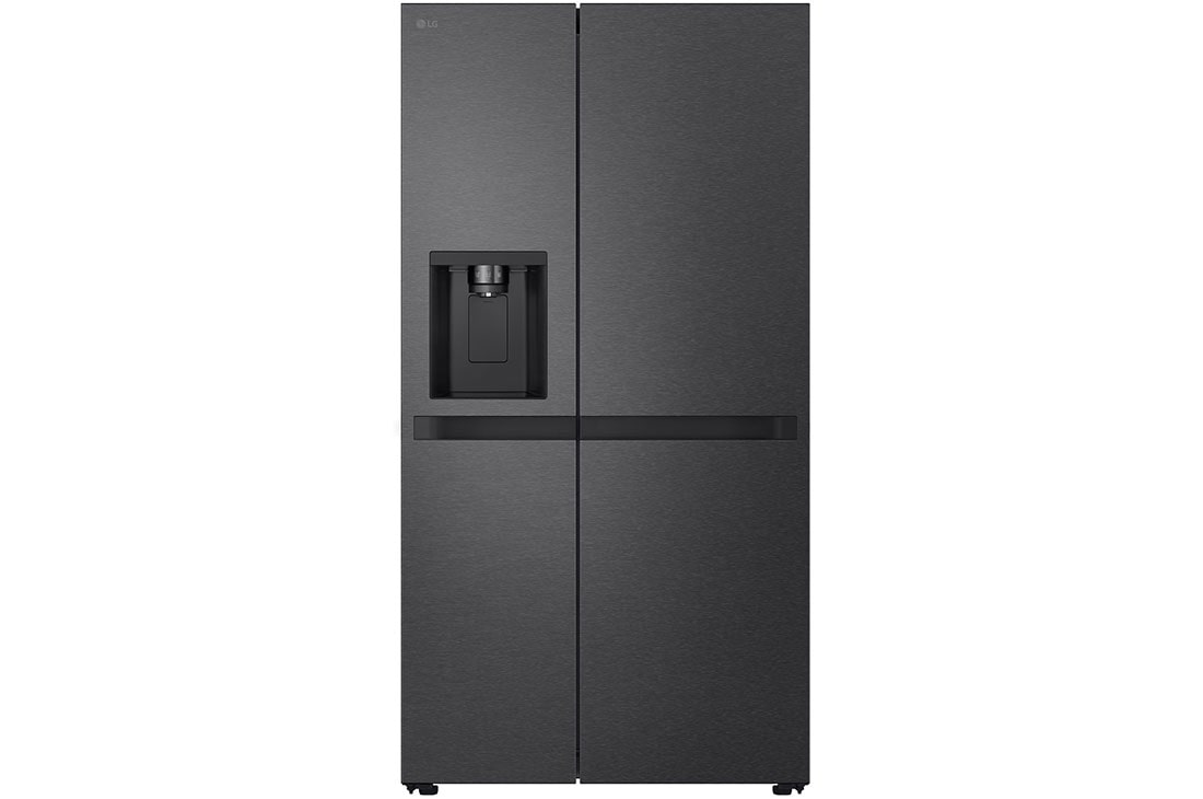 LG Refrigeradora Side by Side 23pᶟ(Gross) / 22pᶟ(Net) Smart Inverter Essence Matte Black, VS25LQIK