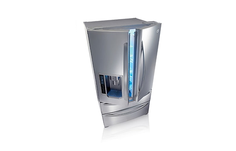 LG Refrigerador con 4 puertas estilo Francés. Nevera con hielo y agua. Acabado en acero inoxidable., GR-L25AUSJH