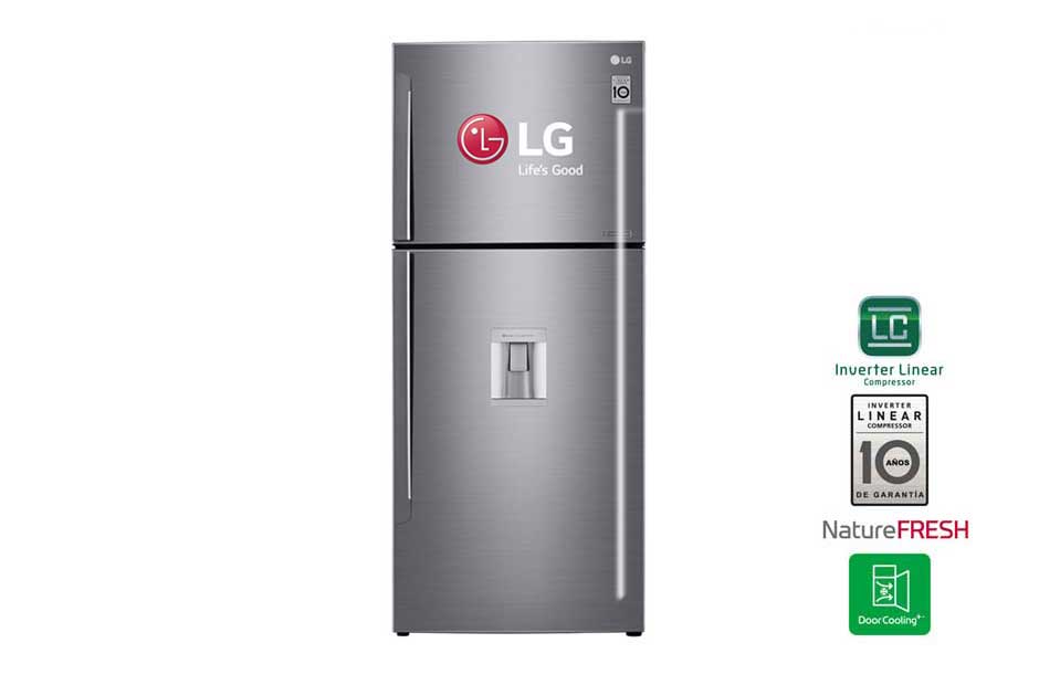 LG Refrigeradora con Inverter Linear Compressor (10 años de garantía) y 410L de capacidad, LT41WGP