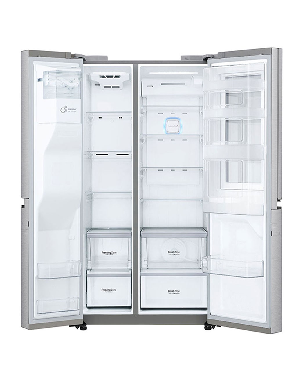 LG 28 pᶟ |InstaView™ Door-in-Door®|Side by Side |Hygiene Fresh⁺ |Compresor linear inverter |Acero Inoxidable|ThinQ™ , LS74SXP