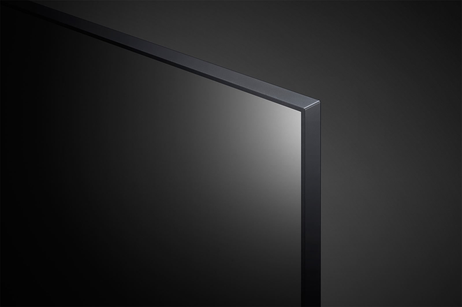 LG UHD AI ThinQ 75'' UP77 4K Smart TV, Procesador α5 AI, Magic Remote, vista de primer plano del panel, 75UP7760PSB