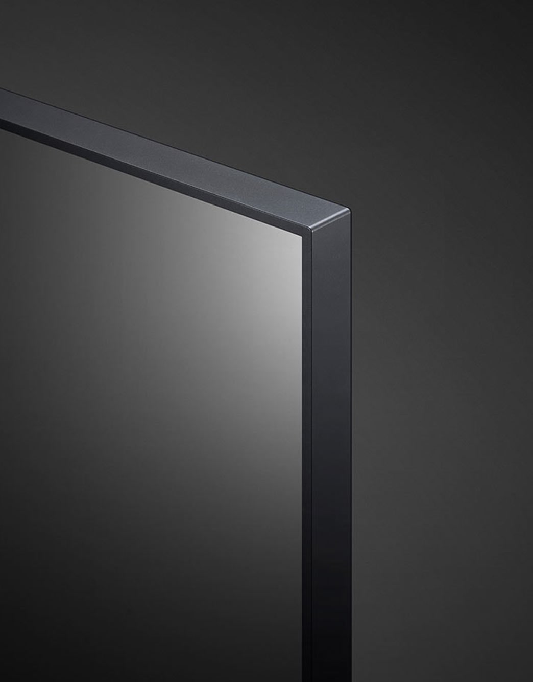 LG UHD AI ThinQ 75'' UP77 4K Smart TV, Procesador α5 AI, Magic Remote, vista de primer plano del panel, 75UP7760PSB
