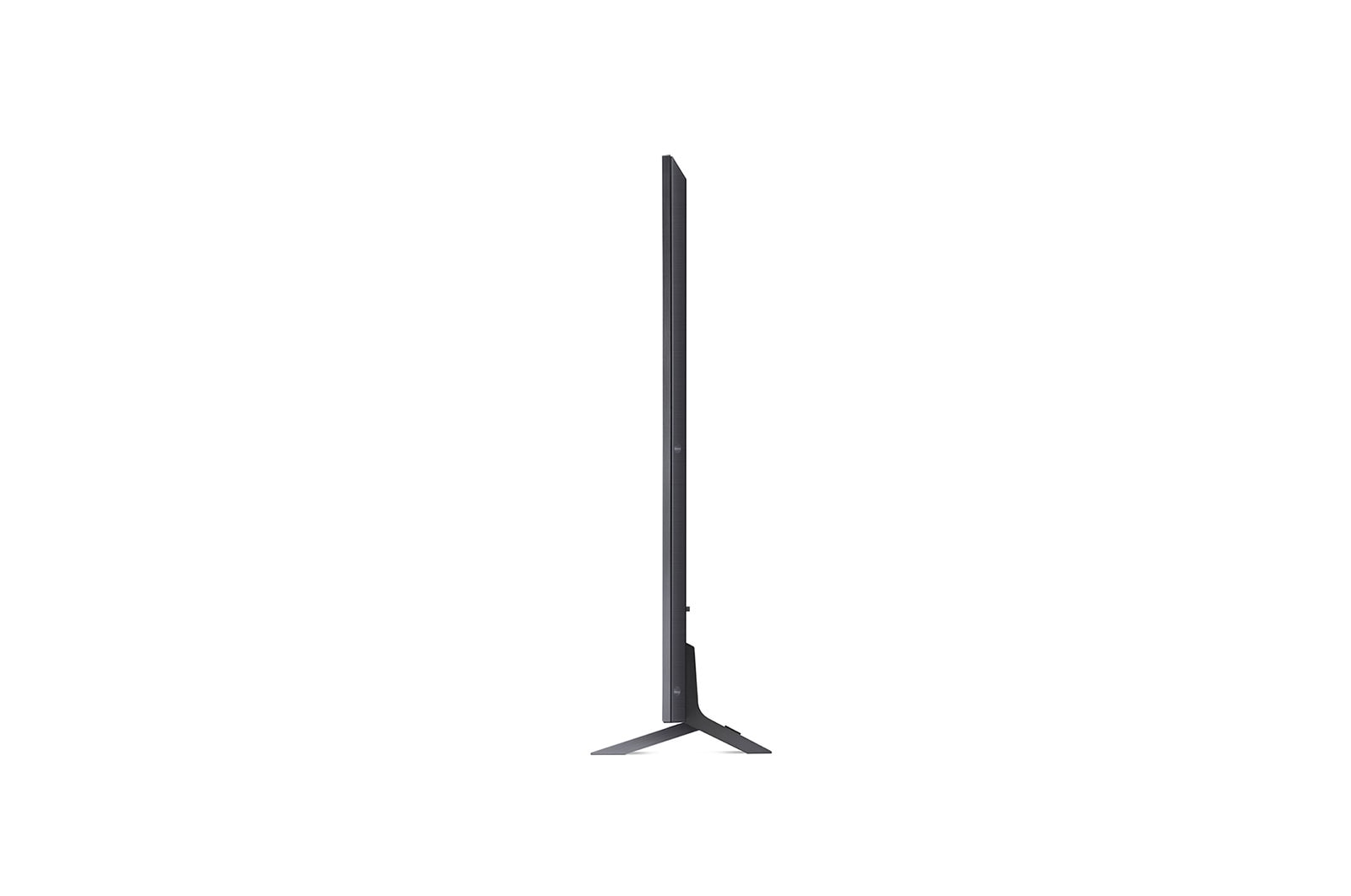 LG Pantalla LG QNED MiniLED TV 86'' 4K SMART TV con ThinQ AI , 90 degree side view, 86QNED85SQA