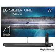 LG OLED TV 77'' | UHD 4K SMART TV | Ultra HD | Procesador α9 Gen 2  | ThinQ™ AI | Diseño  Super Delgado | Resolución tipo Cine 4K HDR / HFR | Sonido Frontal, LG SIGNATURE OLED TV W9 - 4K HDR Smart TV w/ AI ThinQ® - 65'' Class (64.5'' Diag), front view, OLED65W9PUA, thumbnail 1, OLED77W9PUA, thumbnail 9