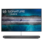 LG OLED TV 77'' | UHD 4K SMART TV | Ultra HD | Procesador α9 Gen 2  | ThinQ™ AI | Diseño  Super Delgado | Resolución tipo Cine 4K HDR / HFR | Sonido Frontal, LG SIGNATURE OLED TV W9 - 4K HDR Smart TV w/ AI ThinQ® - 65'' Class (64.5'' Diag), A picture of the overhead view from tilted angle, OLED65W9PUA, thumbnail 2, OLED77W9PUA, thumbnail 9