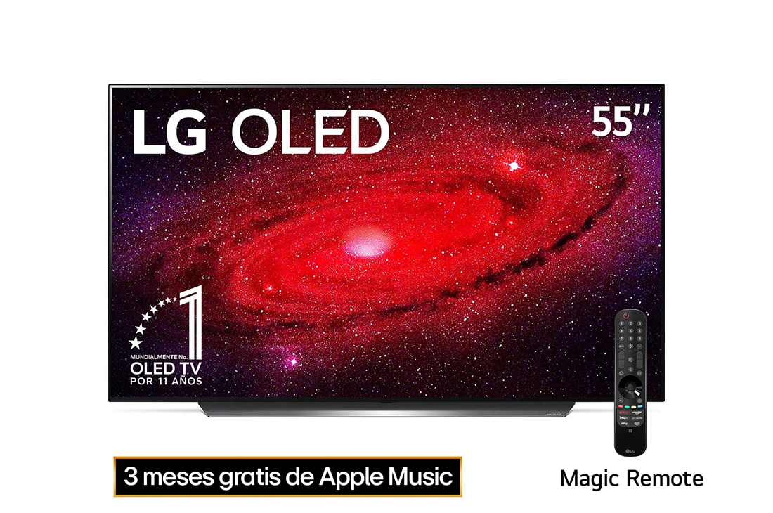 LG OLED TV 55'' 4K | Pixeles con Auto- Iluminación | UHD 4K SMART TV | Ultra HD LED | Procesador α9 Gen 3 | ThinQ™ AI | Dolby Vision- Atmos, OLED55CXPSA, OLED55CXPSA