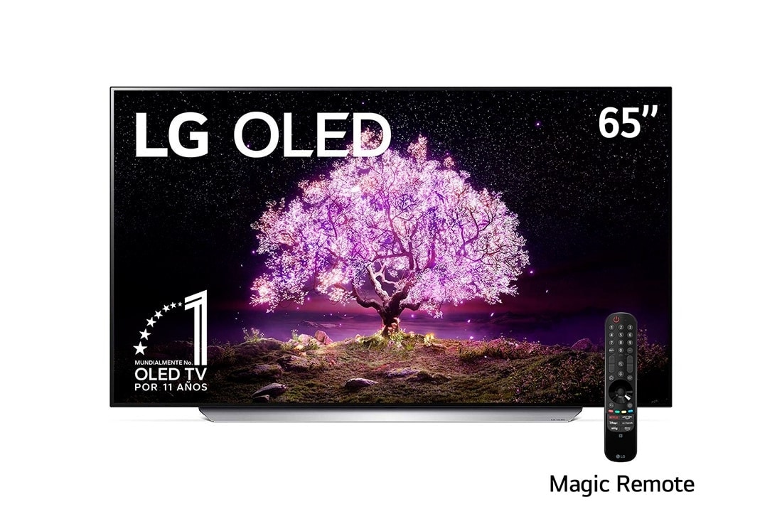 LG OLED 65'' C1 4K Smart TV con ThinQ AI (Inteligencia Artificial), Procesador α9 Gen4 AI , OLED65C1PSA