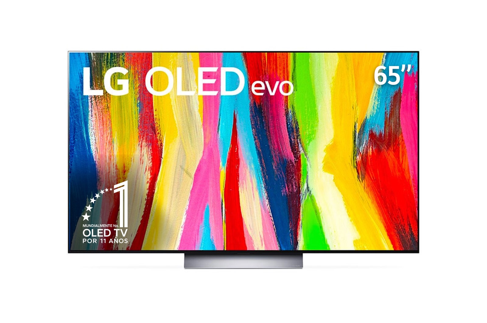 LG OLED 65'' C2 evo Smart TV con ThinQ™ (Inteligencia Artificial), Vista frontal , OLED65C2PSA