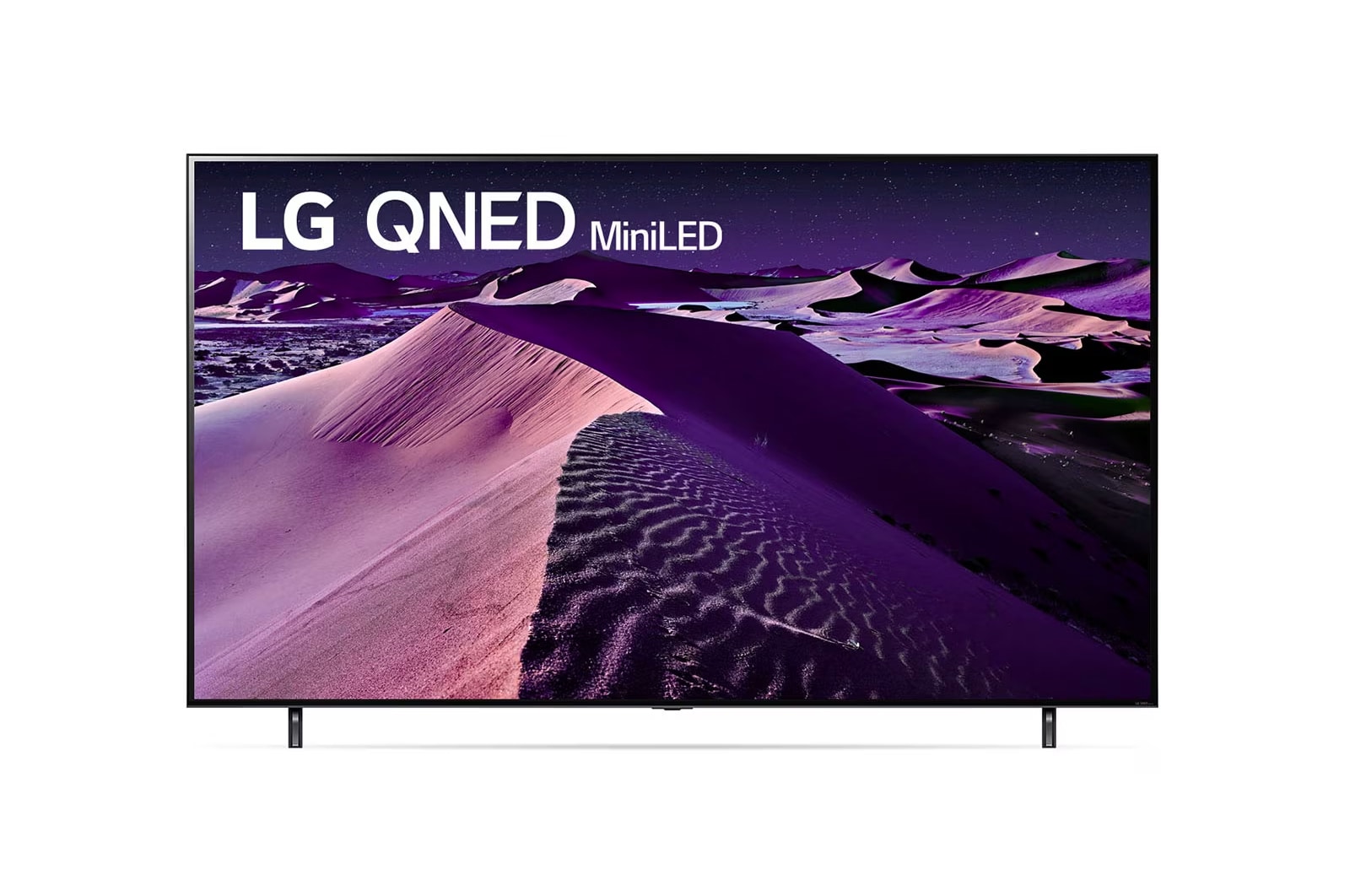LG Pantalla LG QNED MiniLED TV 86'' 4K SMART TV con ThinQ AI , front view with infill image, 86QNED85SQA