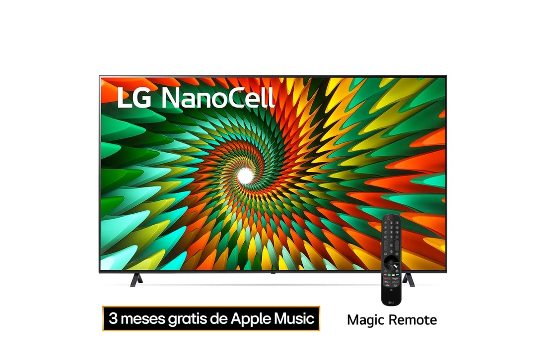 LG Pantalla LG NanoCell 86'' NANO77 4K SMART TV con ThinQ AI, 86NANO77SRA