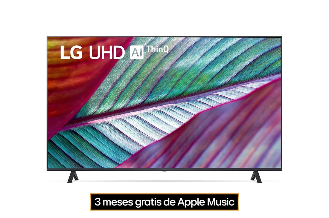 LG Pantalla LG UHD 50'' UR78 4K SMART TV con ThinQ AI, Vista frontal del televisor LG UHD, 50UR7800PSB