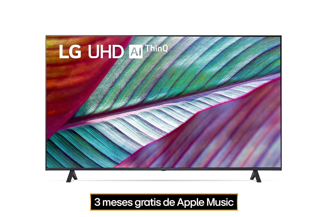 LG Pantalla LG UHD 55'' UR78 4K SMART TV con ThinQ AI, Vista frontal del televisor LG UHD, 55UR7800PSB