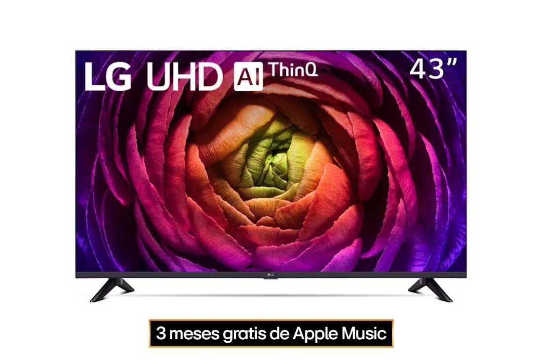 LG Pantalla LG UHD 43'' UR73 4K SMART TV con ThinQ AI , 43UR7300PSA