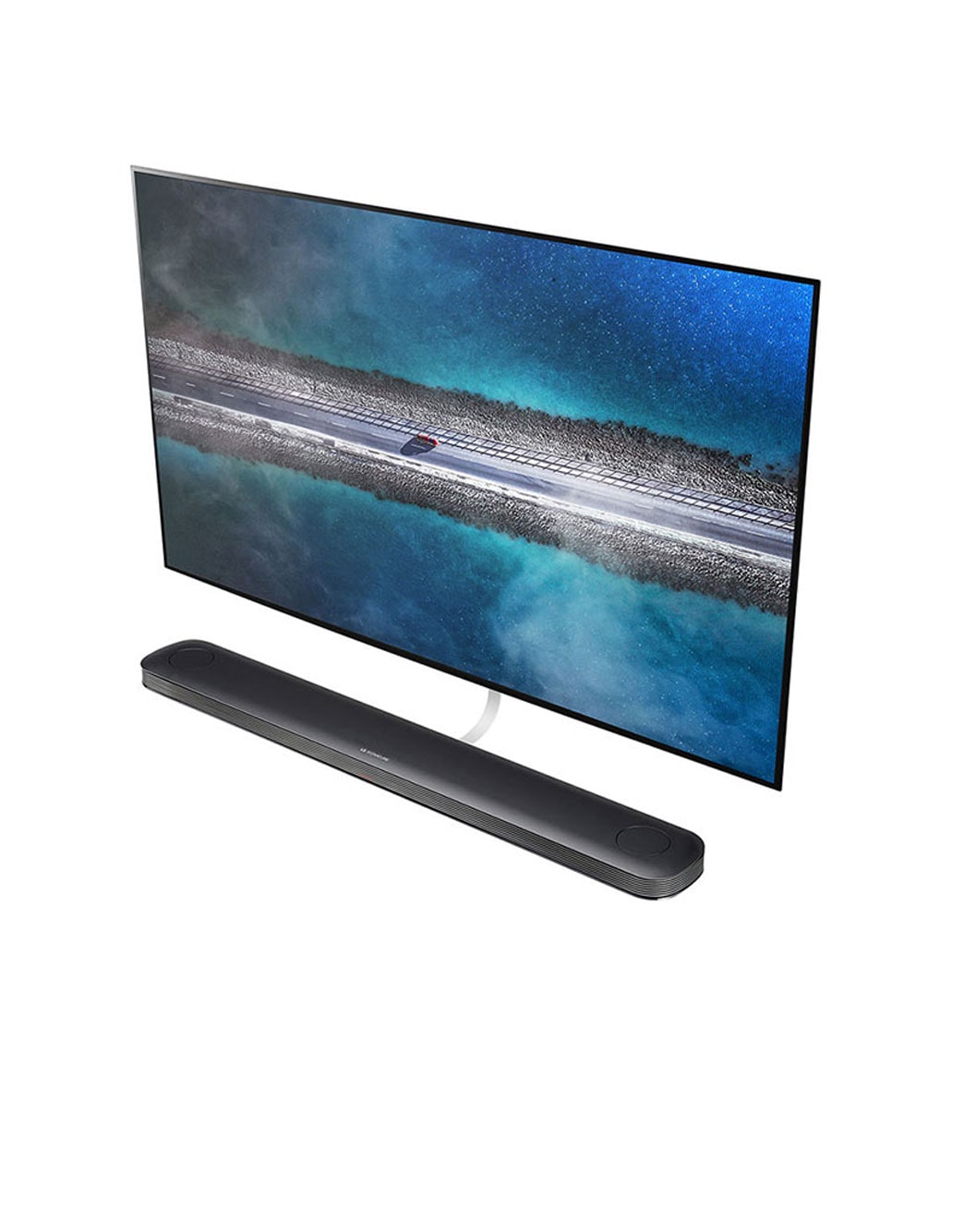 LG OLED TV 77'' | UHD 4K SMART TV | Ultra HD | Procesador α9 Gen 2  | ThinQ™ AI | Diseño  Super Delgado | Resolución tipo Cine 4K HDR / HFR | Sonido Frontal, LG SIGNATURE OLED TV W9 - 4K HDR Smart TV w/ AI ThinQ® - 65'' Class (64.5'' Diag), image taken from the top right, OLED65W9PUA, thumbnail 8, OLED77W9PUA