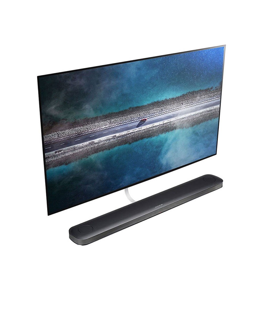 LG OLED TV 77'' | UHD 4K SMART TV | Ultra HD | Procesador α9 Gen 2  | ThinQ™ AI | Diseño  Super Delgado | Resolución tipo Cine 4K HDR / HFR | Sonido Frontal, LG SIGNATURE OLED TV W9 - 4K HDR Smart TV w/ AI ThinQ® - 65'' Class (64.5'' Diag), image taken from the top left, OLED65W9PUA, thumbnail 9, OLED77W9PUA