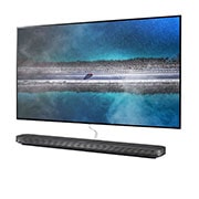 LG OLED TV 77'' | UHD 4K SMART TV | Ultra HD | Procesador α9 Gen 2  | ThinQ™ AI | Diseño  Super Delgado | Resolución tipo Cine 4K HDR / HFR | Sonido Frontal, LG SIGNATURE OLED TV W9 - 4K HDR Smart TV w/ AI ThinQ® - 65'' Class (64.5'' Diag), -15 degree side view, OLED65W9PUA, thumbnail 3, OLED77W9PUA, thumbnail 9