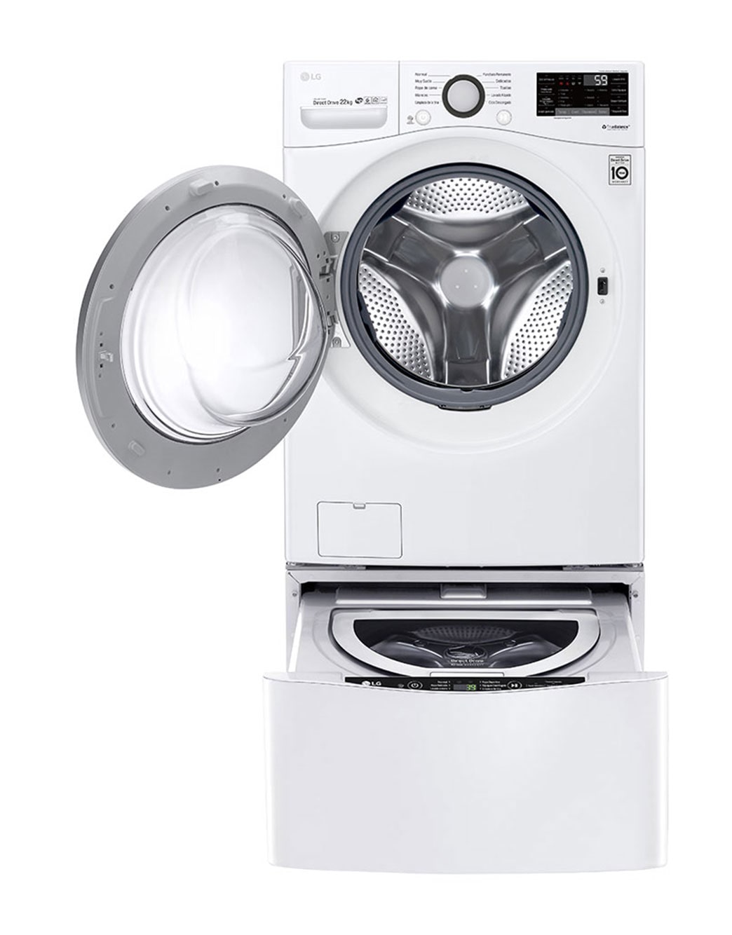 LG 22kg Lavadora Carga Frontal Con Direct Drive Inverter & Smart ThinQ ...