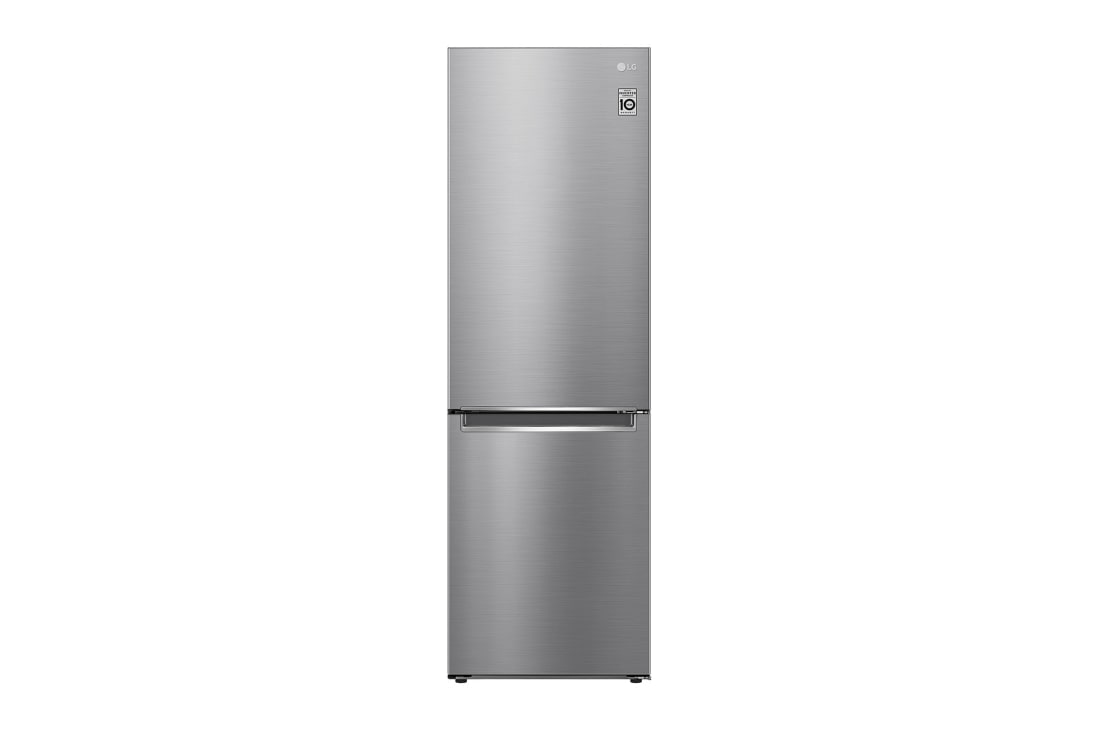 LG 341L Nutzinhalt | DoorCooling+™ | Moist Balance Crisper™ | FRESHConverter™ | Total No Frost | Smart Inverter Compressor | GBB61PZGCN1-APZQEUZ, front view, GBB61PZGCN1