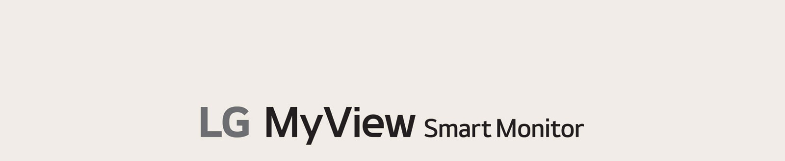 LG MyView Smart Monitor-Logo.	