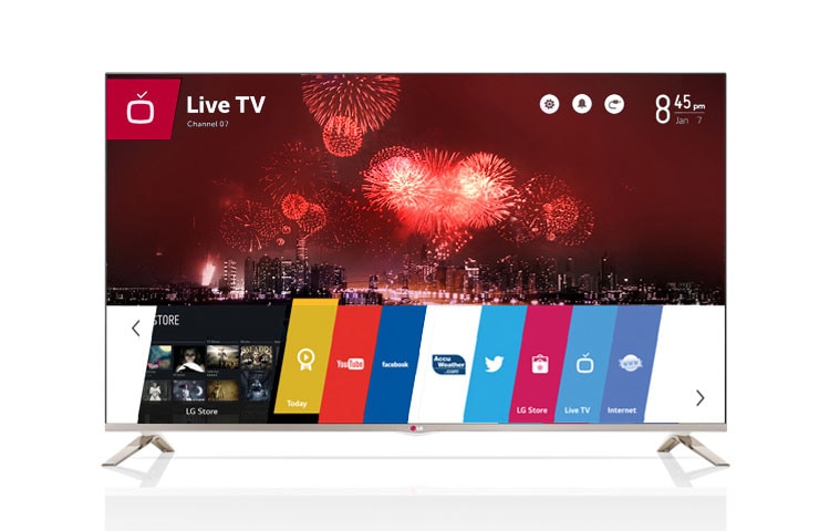 Lg 42lb679v висит на заставке