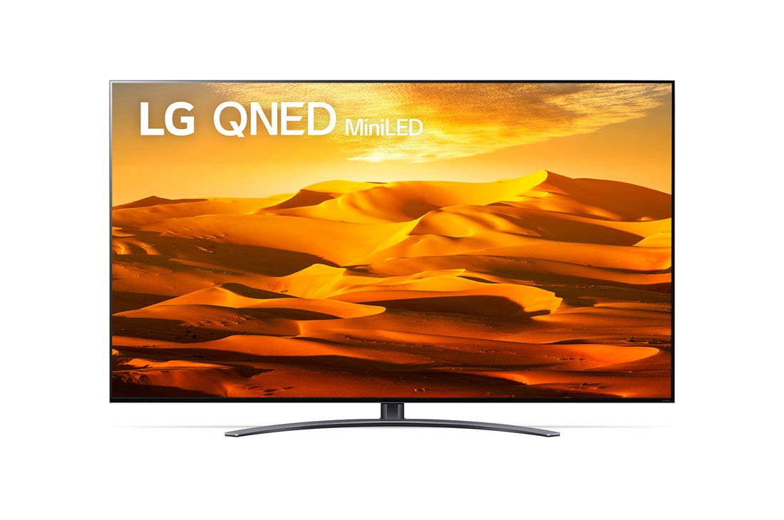 LG 75“ LG QNED TV, Front view with infill image, 75QNED916QE