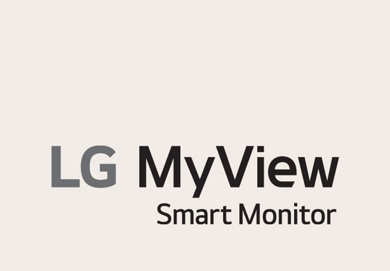 Logo LG MyView Smart Monitor.