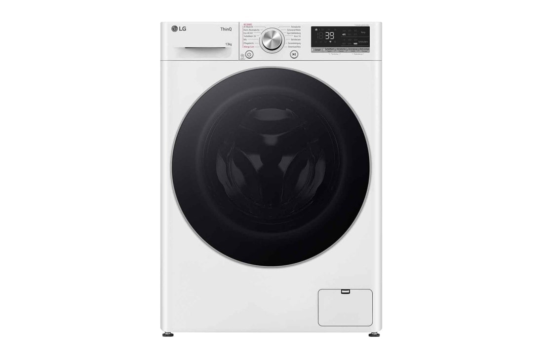 LG Lave-linge (13 kg, 1 400 tr/min, efficacité énergétique A) avec hublot argenté | F4WR7031, Front view, F4WR7031