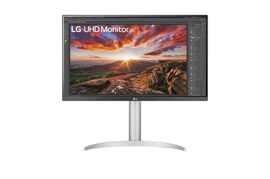 LG 27'' (68 cm) | Moniteur LED IPS | Résolution UHD 4K 3840x2160, LG 27 Zoll UHD 4K Monitor mit VESA DisplayHDR™ 400 und AMD FreeSync™, 27UP85NP-W, 27UP85NP-W