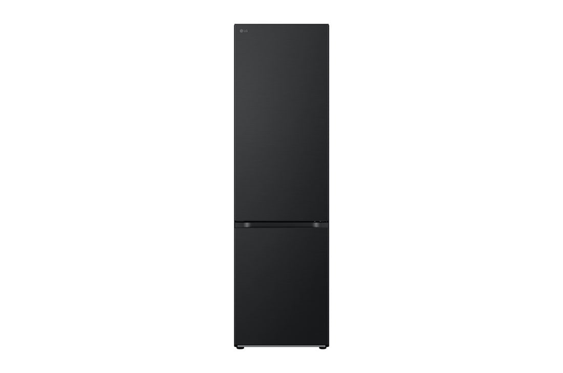 LG Réfrigérateur-congélateur | 387 litres de capacité utile | Classe d'efficacité énergétique C | Essence Matte Black | 203 cm de hauteur | Smart Inverter Compressor | GBV3200CEP, Front-view, GBV3200CEP