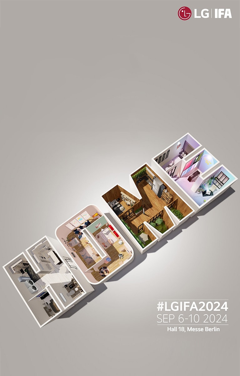 LG电子参加 IFA2024展会的宣传横幅。