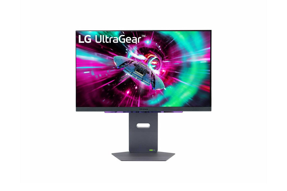 LG 27” LG UltraGear™ UHD  144Hz 刷新率电竞显示器, front view, 27GS94U-B