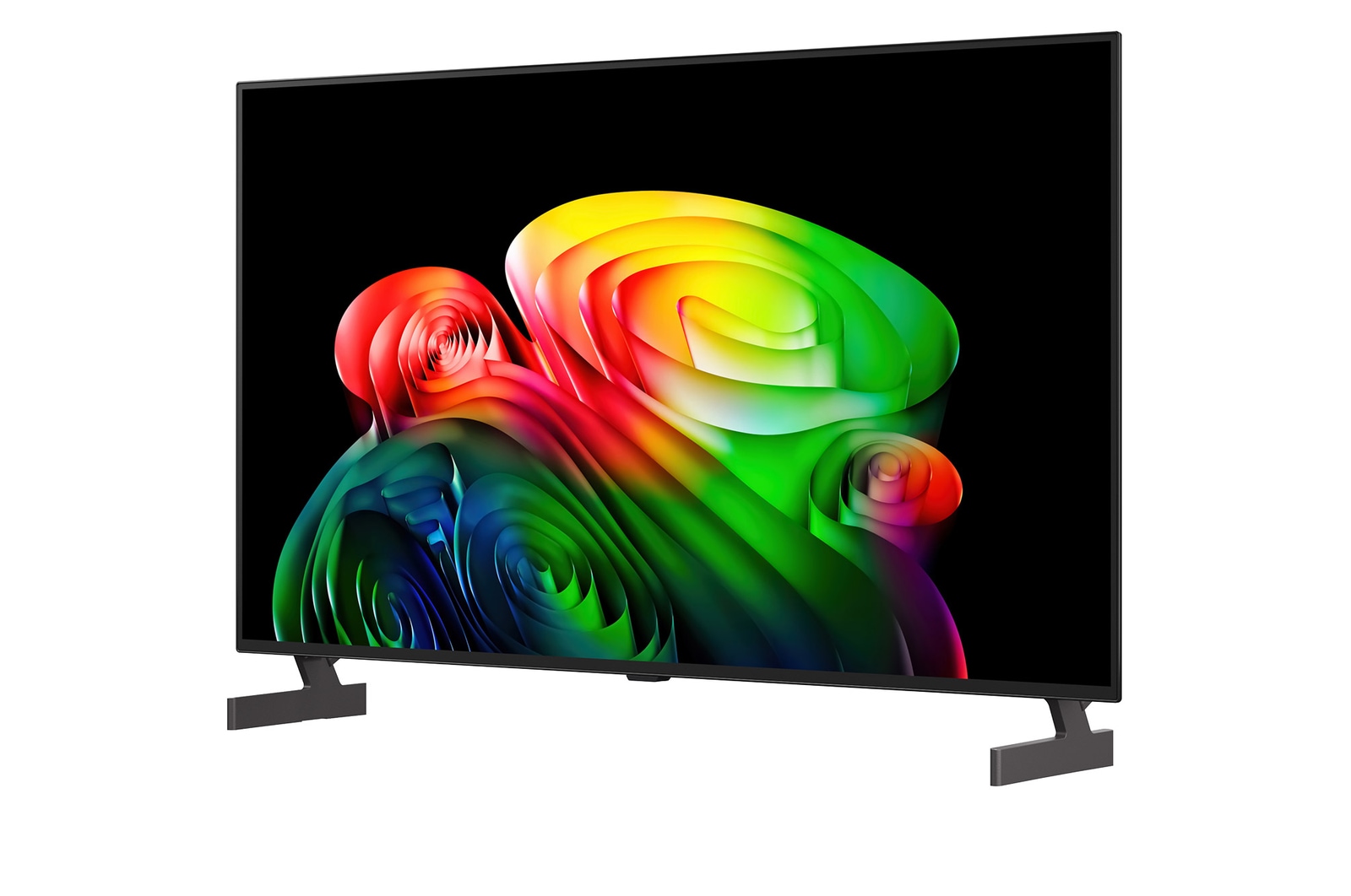 Een alpha 8 AI-processor 4K Gen3 van de LG OLED AI B6 straalt in blauw licht op een printplaat en benadrukt de AI-verwerkingsprestaties met een tot 5 keer snellere NPU, 10% snellere CPU-verwerking en 20% grotere geheugencapaciteit.